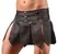 Svenjoyment Gladiator-Style Men’s Skirt XL, Black, Stretch Waistband