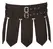 Svenjoyment Gladiator-Style Men’s Skirt XL, Black, Stretch Waistband