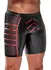 NEK Men's Fitted Shorts Black/Red 2XL with Mesh Panels and Pocket