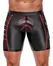 NEK Men's Fitted Shorts Black/Red S with Mesh Inserts & Pocket