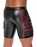 NEK Men's Fitted Shorts Black/Red S with Mesh Inserts & Pocket