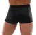 Svenjoyment Men's Black Microfiber Trousers with Rhinestone Design M
