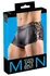 Svenjoyment Matte Black Lace-Up Pants XL with Adjustable Fit and Zip Front