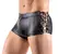 Svenjoyment Men's Matte Lace-Up Pants with Front Zipper, Size M