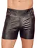 NEK High-Waist Matte Black Shorts, Adjustable Buckles, Size M