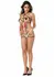 Roses Strappy Teddy with Pasties Black Adjustable Gold Accents Lingerie