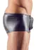 NEK Men's Shiny Slim Fit Party Pants S Black Polyester Spandex