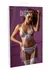 Leg Avenue Bra & Garter Panty Set with Tulle Veil and Satin Bows White