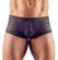 NEK Men’s Semi-Transparent Striped Pants S Black Stretch Fit