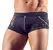NEK Men's Black Mesh Pants L with Detachable Chain, Stretch Fabric