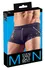 NEK Men's Black Mesh Pants M with Chain & Front Zip, Stretch Fabric