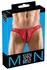 Svenjoyment Briefs L Shiny Red with Decorative Black Lacing