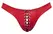 Svenjoyment Briefs L Shiny Red with Decorative Black Lacing