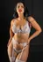 Be Mine Bra and Panty Set Romantic Lace, Adjustable Garter, Satin Bows