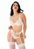 Be Mine Bra and Panty Set Romantic Lace, Adjustable Garter, Satin Bows