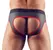 NEK Jockstrap L - Black Matte Finish, Zippered Front, Neoprene Look