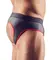 NEK Men's Jock M Neoprene-Look Shiny Matte Intimate Briefs Black