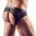 NEK Men's Wet Look Powernet Briefs Open Back XL Black