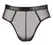 NEK Men's Open-Back Briefs Wet Look Powernet Black L