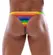 Svenjoyment Thong Rainbow Stripe Men’s Soft Stretch S
