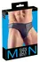 NEK Men's Briefs 2XL Neoprene Look with Rhinestone Zip Accent