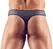 NEK Men's Neoprene Look String with Rhinestone Zipper, Size M