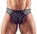 NEK Men's String M Black Powernet & Matte Shiny Material Design