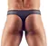 NEK Men's String S Black Matte Powernet Striped Design