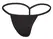 Svenjoyment Mini String XL for Men, Shiny Black, Stretch Fabric
