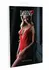 Deep-V Lace Teddy Heart Mesh Bodysuit, Low Back, Fine Straps, S/M