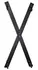 Zado Bondage Cross Black Wall-Mount Set, Adjustable Cuffs, 192x92cm