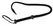 ZADO Single Tail Suede Whip 90cm - Braided Leather, Reinforced Handle