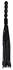 ZADO Leather Flogger with Wavy Wooden Handle, 56 cm, Black