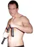 ZADO Leather Flogger with Wavy Wooden Handle, 56 cm, Black