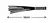 ZADO Leather Flogger with Wavy Wooden Handle, 56 cm, Black