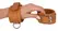 ZADO Leather Wrist Restraints Natural Finish Adjustable 17-24 cm
