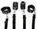 ZADO Bed Restraint Set - Adjustable Leather Restraints, Universal Fit