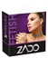 ZADO Black Leather Adjustable Collar with Triple Chain Detail