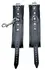 ZADO Leather Handcuffs Black - Adjustable, Softly Padded, Premium Leather