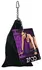 ZADO Adjustable Leather Floor Restraint System Black Split Leather