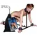 ZADO Adjustable Leather Floor Restraint System Black Split Leather