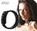 ZADO Leather Adjustable Collar S-L, Black, 32-50 cm, Metal Ring