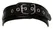 ZADO Leather Adjustable Collar S-L, Black, 32-50 cm, Metal Ring