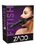 ZADO Intimate Silicone System Adjustable Leather Head Strap Black
