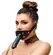 ZADO Intimate Silicone System Adjustable Leather Head Strap Black