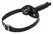 ZADO Intimate Silicone System Adjustable Leather Head Strap Black