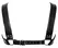 ZADO Leather Chest Harness Adjustable Cowhide Black Unpadded