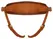 ZADO Leather Strap-On Harness Natural Finish L/XL Adjustable Buckles