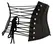 ZADO Lamb Nappa Leather Waist Cincher 61 cm - Black, Cotton Lining