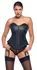 ZADO Lamb Nappa Leather Corset S with Removable Straps, Black